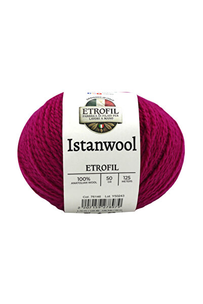 Etrofil Istanwool Knitting Yarn Blackberry 100% Turkish Wool 50g 125m (76146)