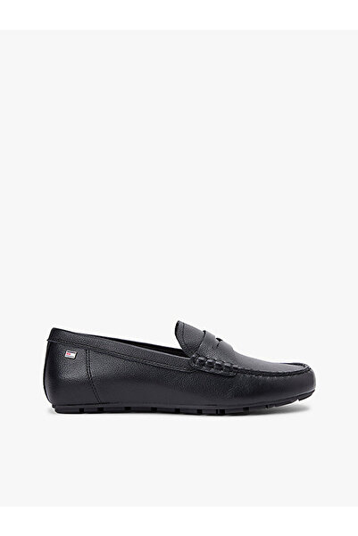 Tommy Hilfiger kadın flag leather driver loafer
