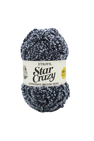Etrofil Star Crazy pređa za pletenje ledeno plava 30% organska merino vuna 65...