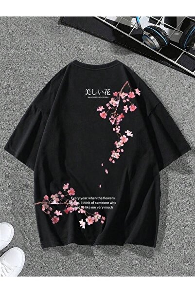 Relaxed Fit Sporty Grafik Baskılı V Yaka Tişört
