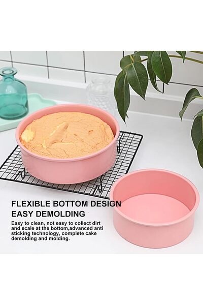 Blackstone Round Silicone Cake Mold 25 x 6 cm Nonstick Bake Pan Oven Safe 230...