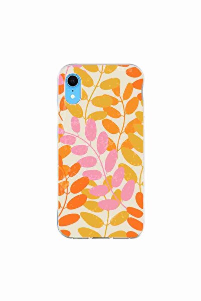 OEM Husa compatibila cu Apple iPhone XR Silicon Gel Tpu Model Summer Leaves