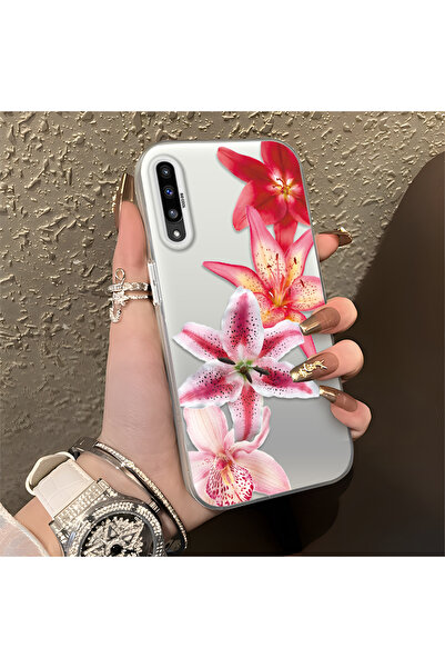 SLIMFELT Samsung Galaxy A50/A50S/A30S Uyumlu Güzel Çiçek Baskılı, Sade ve Şık...