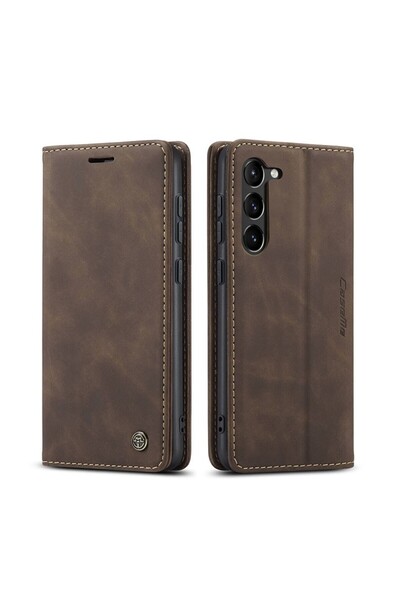 Caseme 013 Retro Θήκη Βιβλίο Coffee (Samsung Galaxy S23 5G)