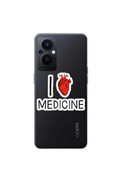 Other Oppo Reno 7 Lite I Love Medicin Transparent Silicone TPU Θήκη