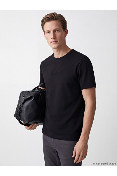 LC Waikiki T-Shirts - Black - Regular fit