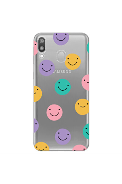 Other Samsung M20 Colorful smiles Transparent Silicone TPU Θήκη