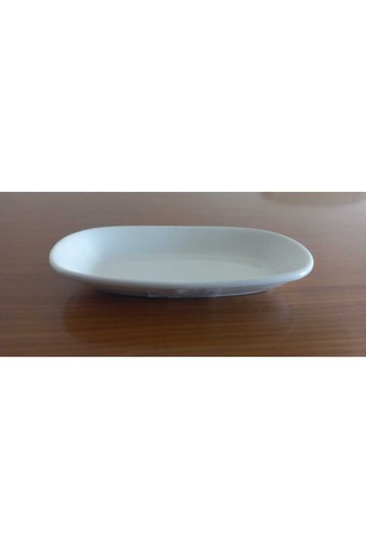 3AS Porcelain boat plate white - 16cm for appetizer
