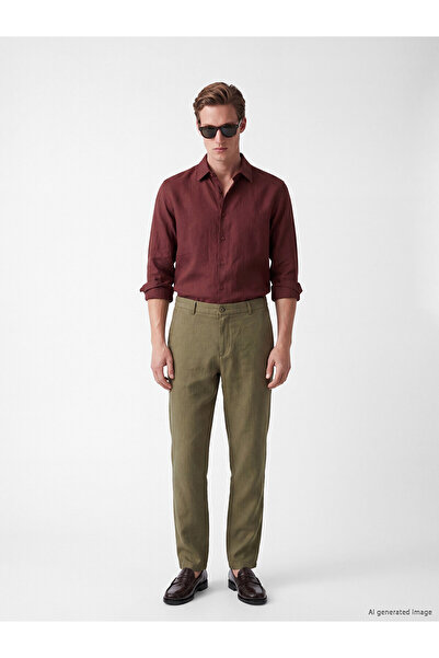 LC Waikiki Nevavm Regular Fit 100% Linen Men's Trousers with a Difference