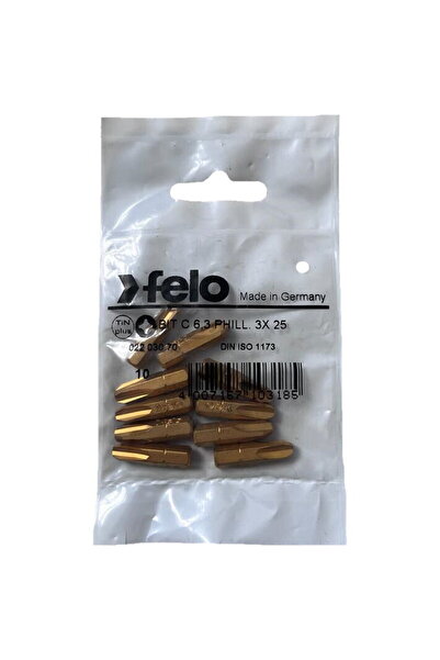 FELO Set 10 biti seria TiN Plus profil Philips, C6.3, PH3, 25mm