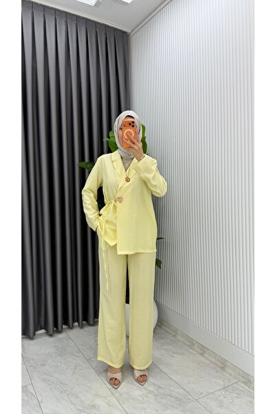 LAST STORE Gold Düğmeli ceketli Pantolonlu Takım