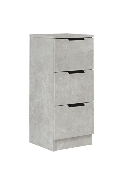 vidaxl Dulap, gri beton, 30x30x70 cm, lemn compozit
