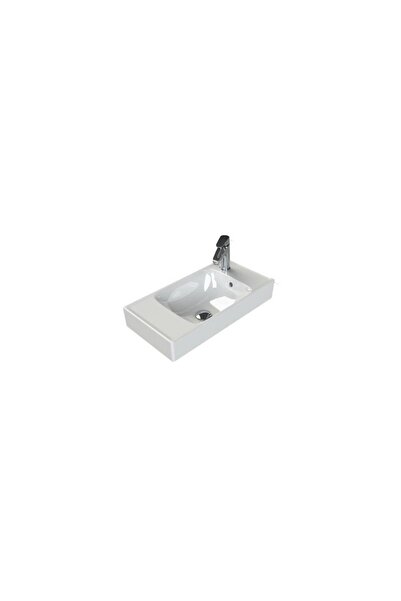 TURKUAZSERAMİK Turkuaz Cerastyle Sharp Etajer Uyumlu Damlalıklı Lavabo 60*30 cm