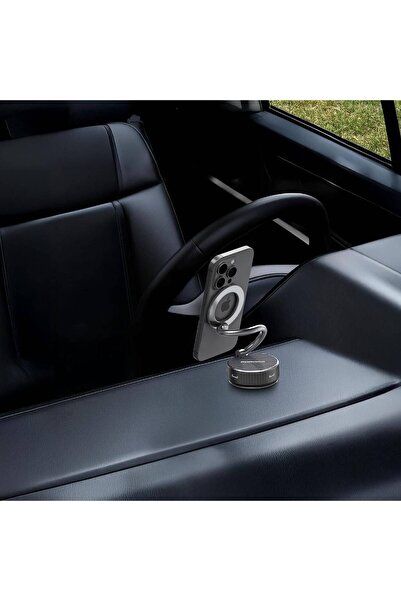 GENERAL Porodo Magcurve Suction Phone Holder, Multi-Angle Arm, 360 Rotating B...