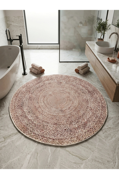 Brillant Hasır Görünümlü Banyo Paspası (100x100)