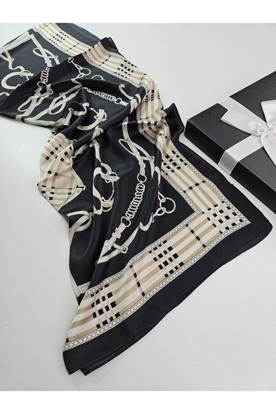 tomrisboutique Luxury Voile Silk Shawl Hijab Foulard Scarf Shawl Belt Pattern...