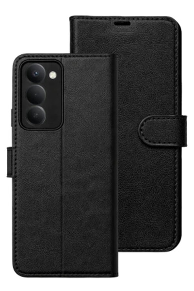 CONSTRAİN Xiaomi Redmi 15 5G Venz Core Kapaklı Kılıf - Siyah