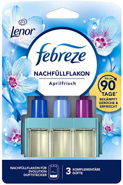 Febreze 3Volution Bahar Çiçekleri Kokulu Fiş Dolum Şişesi 20 ml, 90 Gün Kokul...