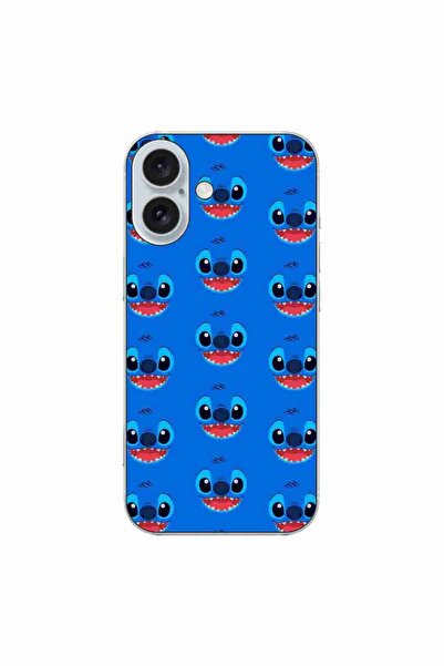 OEM Case compatible with Apple iPhone 16 Silicone Gel Tpu Model Stitch Face P...