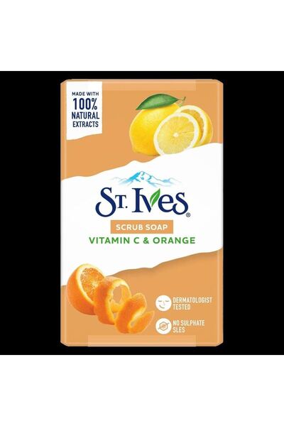 St. Ives SCRUB SOAP VITAMIN C & ORANGE 4*100GM