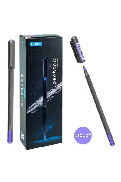 Pentonic Pen, silver body, violet ink, 1 mm – Linc S-7024-VIO