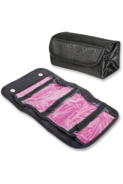 verk group Roll-up cosmetic bag, Verk Group, black, 50x24.5cm, 4 compartments