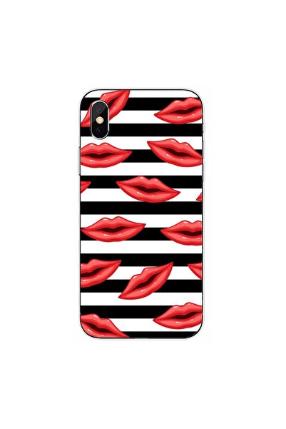 OEM Θήκη συμβατή με Apple iPhone XS Max από Σιλικόνη Gel TPU με Σχέδιο Ριγέ Φ...