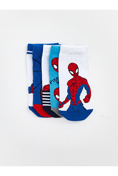 LC Waikiki Nevavm Spider-Man Printed Boys' Booties Socks 5-Piece Set