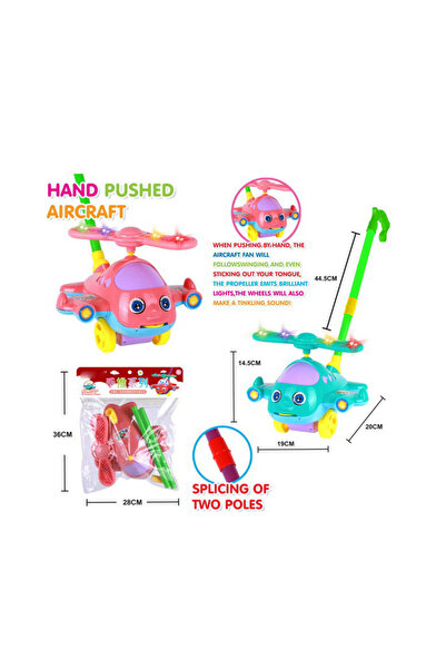 PlayFun Jucărie Avion Lumini LED Sunete Muzicale Interactiv Bump Go Cadou Copii