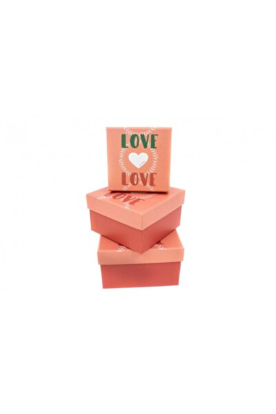 OEM Cutii Carton Patrate Love 3/Set