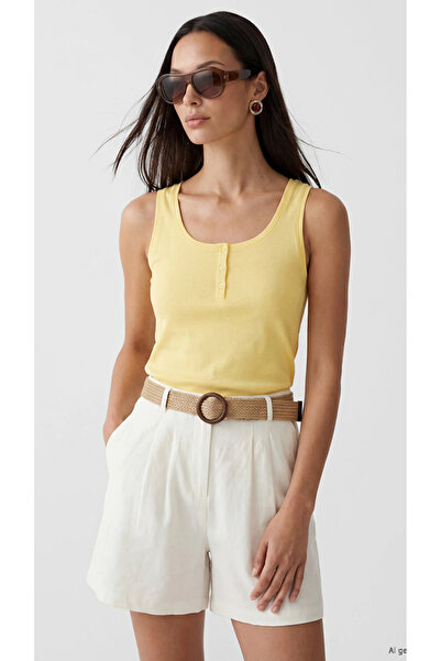 LC Waikiki Yellow U Neck Women's Athlete