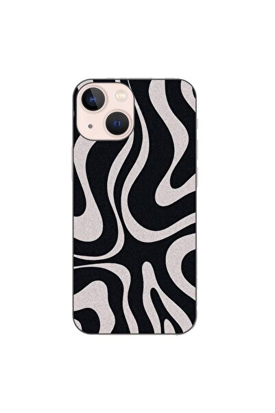 OEM Husa compatibila cu Apple iPhone 13 Mini Silicon Gel Tpu Model Monochrome...