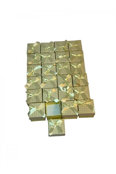 OEM Cutii Bijuterii Pentru Inel Carton 5x5cm 24/set Patratele Crem