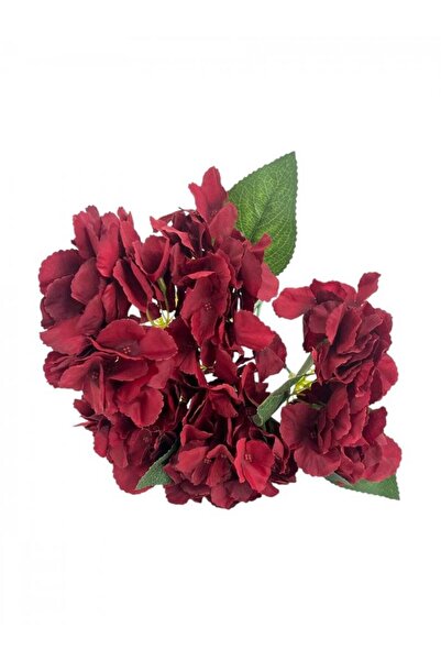 OEM Flori Artificiale Buchet Hortensie 5 Flori Grena