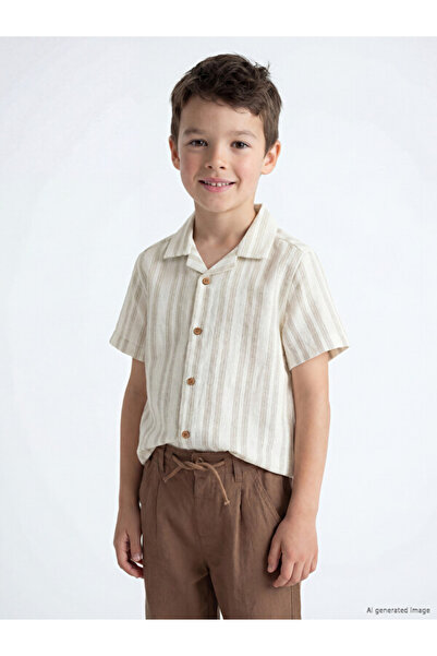 LC Waikiki Esvab • Modern & Distinctive Striped Boys' Shirt