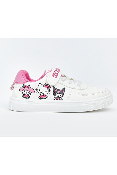 LCW STEPS White Hello Kitty Printed Girls' Sports Shoes