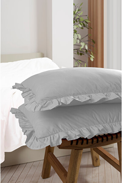 Miss Paris Home Ruffled 2 Pieces Pillowcase 100% 100% Cotton Cotton Pieces 50...