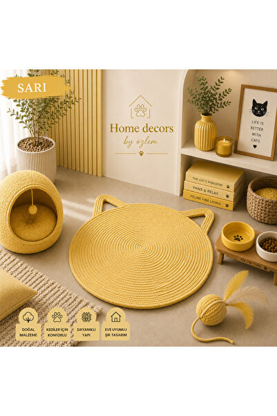 home decors by özlem Cat Dog Food Mat Food Mat Cat Accessory Handmade