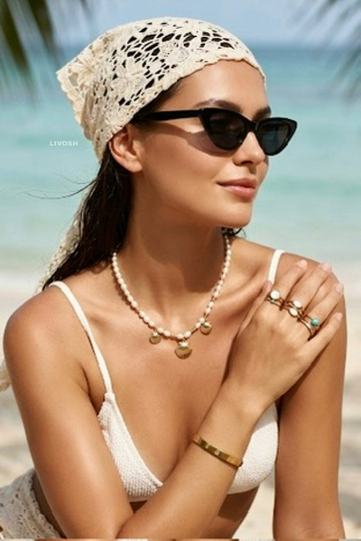 LIVOSH Lace Bandana Hair Accessory
