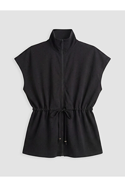 LC Waikiki Rmz Gi̇yi̇m Farkiyla Dik Roba Collar Stoned Soft Touch Women's Vest
