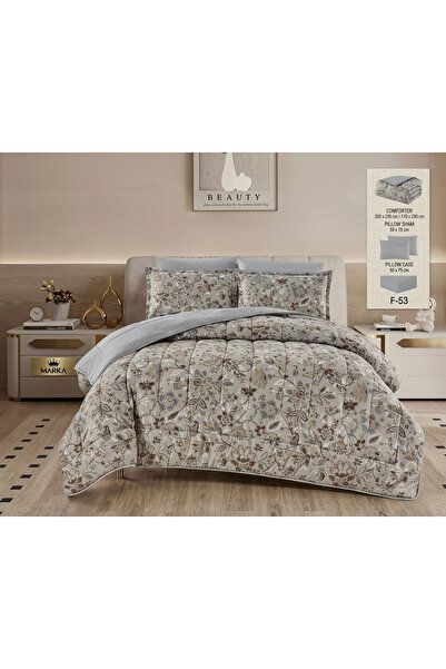 ROSHAN Single Bed Summer Microfiber Filled Mattress Topper High Quality - 4 P...