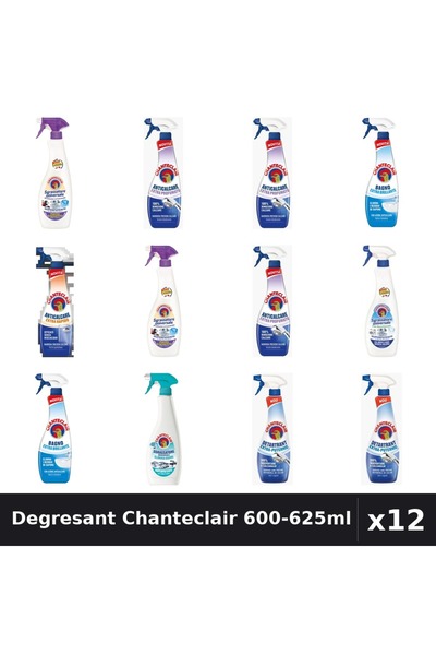Chanteclair Set 12 Degresant Universal 600-625ml - Lavanda, Bicarbonat, Antic...