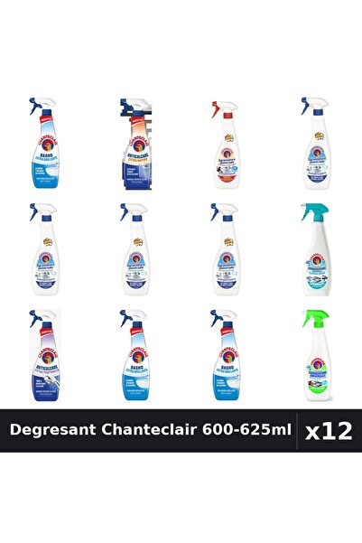 Chanteclair Set 12 Degresant Universal 600-625ml - 7 Arome, Anticalcar, Bicar...