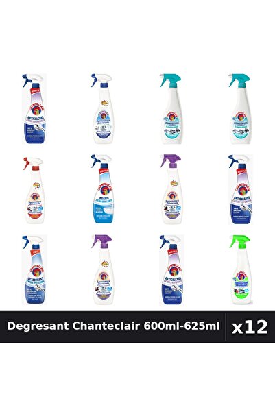 Chanteclair Set 12 Degresant Universal 600ml-625ml - 9 Arome, Anticalcar, Det...