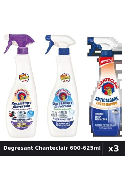 Chanteclair Set 3 Degresant Universal 600-625ml - Bicarbonat, Mosc Alb, Antic...