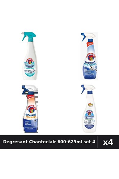 Chanteclair Set 4 Degresant Universal 600-625ml - Anti-Miros, Bicarbonat, Det...