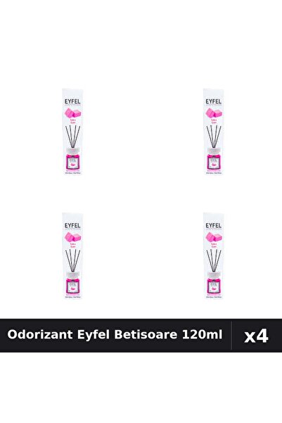 Eyfel Set 4 Odorizant Camera Betisoare Bubble Gum 120ml - Parfum Intens