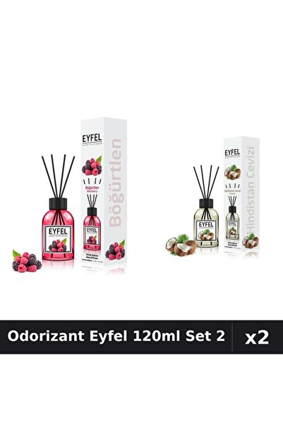 Eyfel Set 2 Odorizant Camera Betisoare 120ml - Fructe Pădure, Nucă Cocos