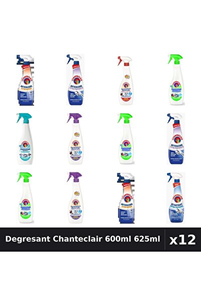 Chanteclair Set 12 Degresant Universal 600ml 625ml - 8 Arome, Anticalcar, Det...