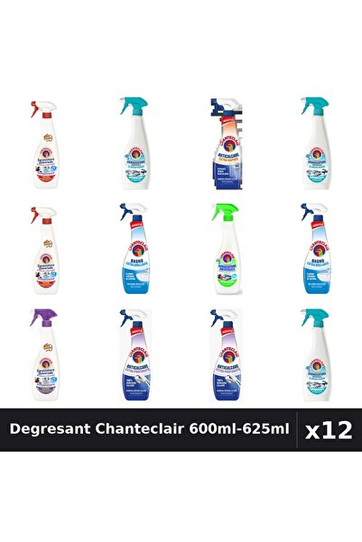 Chanteclair Set 12 Degresant Universal 600ml-625ml - 7 Arome Asortate Curaten...